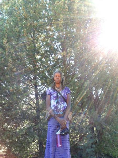 Her royal purpleness, Jaguar Mary. Photo by Jessie HoolaHoops McGee