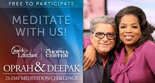 Deepak Chopra and Oprah Winfrey